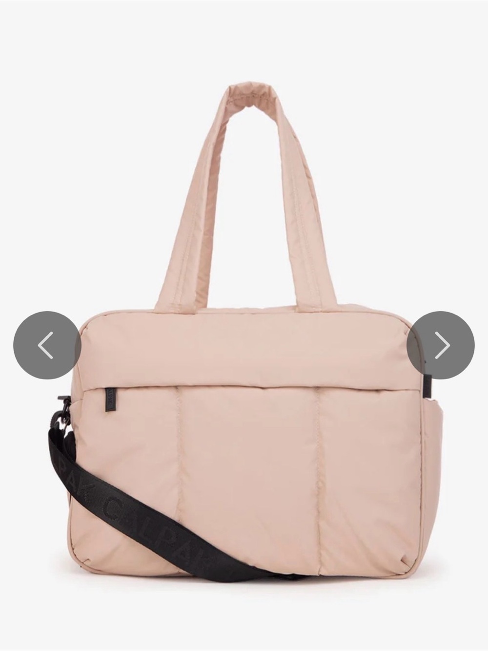 Calpak Luka Duffle in Rose Quartz